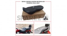 For Royal Enfield Super Meteor 650 Deluxe Touring Dual Seat Black